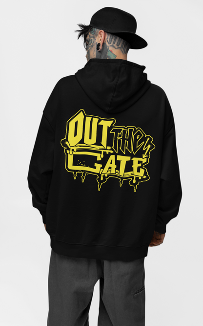 OTG - YELLOW FLUORO. (BACK PATCH) LIGHTWEIGHT HOODIE